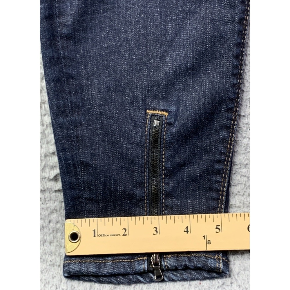 Hudson Jeans Womens 32 Juliette Super Skinny Blue Mid Rise Ankle Zippers NWOT - Picture 5 of 13